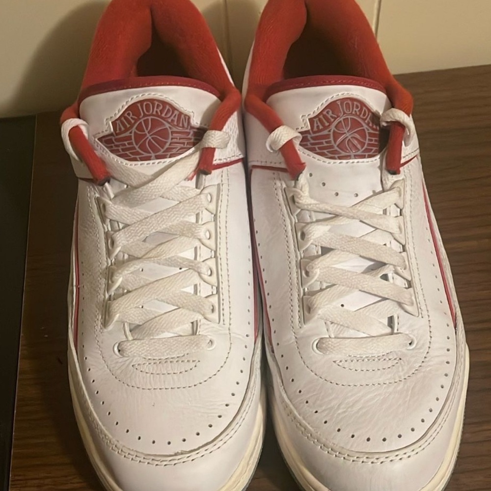 Jordan Men's Sneakers in White and Red